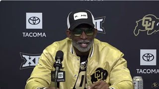 Coach Deion Sanders sends a STRONG message to Kansas quotColorado will win the Big 12 Championshipquot [upl. by Pare756]