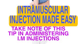 OSCE VIDEO SIMPLIFIED INTRAMUSCULAR INJECTION [upl. by Aeneas648]