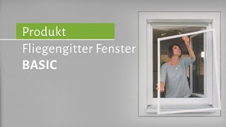 Fliegengitter Fenster BASIC – langfristiger Schutz vor Insekten  insektenstopnet [upl. by Arlena]