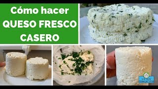 Cómo hacer QUESO FRESCO en casa [upl. by Alansen140]