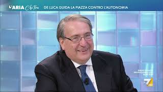 Feltri su De Luca fa ridere tutto lo studio quotMi è simpaticissimo è più simpatico di Totò” [upl. by Aggi149]