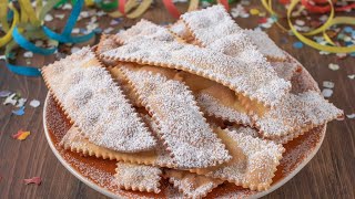 CHIACCHIERE  BUGIE  FRAPPE Ricetta Facile  Dolci di Carnevale  Fatto in Casa da Benedetta [upl. by Bez]