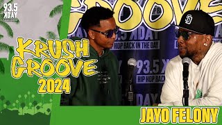 Jayo Felony Exclusive Backstage Interview At Krush Groove 2024 [upl. by Titos]