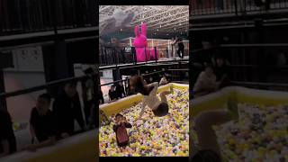 this trampoline is so funny 😱 chainer best mojar hasir video 😁🤣shortsvideo funny youtubeshorts [upl. by Naitsirc774]