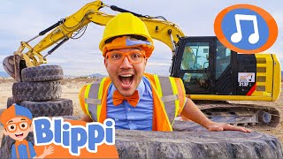 Excavator Song  Blippi Music Videos  Blippi Toys [upl. by Jegar]