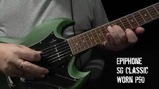 Epiphone SG Classic Worn P90  Practice session [upl. by Greenland]