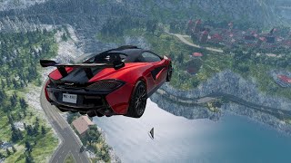 Extreme Car Jumps  BeamNG Drive 2 [upl. by Jakoba]