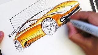 Industrial Design Sketching  Where to Put Markers [upl. by Imik]