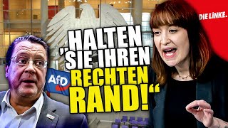 Linker Reagiert Auf Heidi Reichinnek Gegen AfD Im Bundestag  DIELINKE [upl. by Vaios]