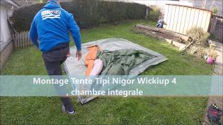 Montage Tipi Wickiup 4 Nigor [upl. by Atnovart301]