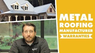 Metal Roofing Manufacturer Warranties Substrate Paint Weathertight [upl. by Akimehs]