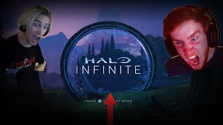 Halo Infinite Reveal  Every Streamers Reaction [upl. by Yettie]