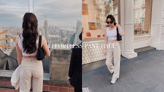 ARITZIA EFFORTLESS PANT UNBOXING [upl. by Alig]