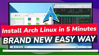 How To Install Arch Linux in 5 Minutes  BRAND NEW EASY Arch Linux Installation Guide 2023 [upl. by Pieter]