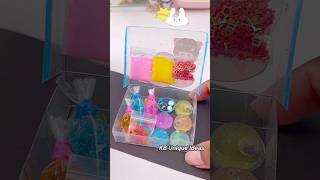 Miniature clay amp slime set miniature craft  diy craft art shorts kbuniqueideas love cute [upl. by Nyral]