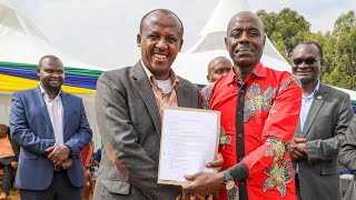 Issuance of plots allotment letters of KIKIMA township by Gov Mutula Jr [upl. by Desirae254]