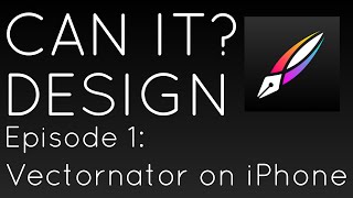 Graphic Design on iPhone A first look at Vectornator [upl. by Anirehtak6]