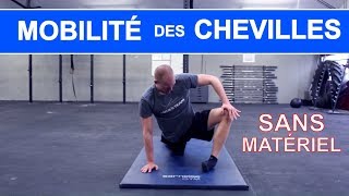 MOBILITÉ DE LA CHEVILLE  exercices de mobilité pour le squat et le CrossFit sans matériel [upl. by Ahsikyw]