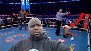 FANS TURN ON ANTHONY JOSHUA AFTER BEING STOPPED BY DANIEL DUBOIS [upl. by Ashelman]