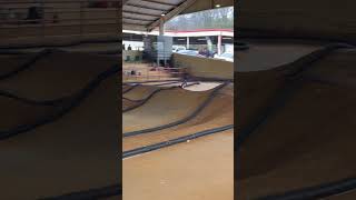 Off Road RC Dirt Track Racing 118 Scale Nitro Buggy Technical Tracks Big Jumps [upl. by Enelloc]