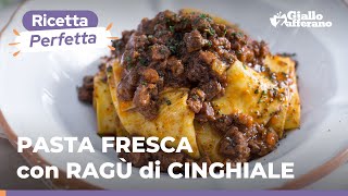 PASTA FRESCA all’UOVO con RAGÙ di CINGHIALE la toscana direttamente a casa vostra [upl. by Rodavlas971]