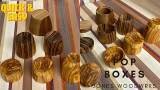 Woodturning  Jewellery Pop Box [upl. by Suilenrac]