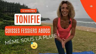 12 min Cuisses Fessiers Abdos  Tonifier et affiner ses jambes et sa taille [upl. by Akinad86]