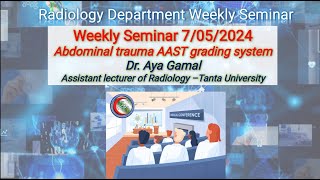 Abdominal trauma AAST grading system [upl. by Anjanette]