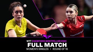 FULL MATCH  MANIKA BATRA vs Bernadette Szocs  WS R16  WTTMontpellier 2024 [upl. by Berman743]