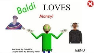 Baldi basics The Math Teacher LOVES Money super fast edition baldi basics mod [upl. by Alekahs]