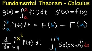 Fundamental Thereom of Calculus Explained  Part 1 amp 2 Examples  Definite Integral [upl. by Placia]