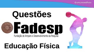 FADESP  Resolução de Questões Concursos Educação Física [upl. by Nohsram]