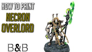 How to paint Necron Overlord [upl. by Eleinad258]