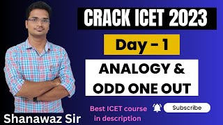 Day 1  Analogy amp Odd One out  Crack ICET 2023  AP ICET  TS ICET [upl. by Barncard]