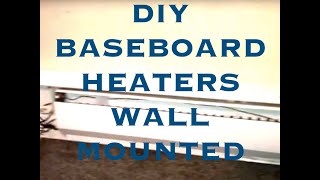 DIY How to Install Wall Mounted Baseboard Heaters Baseboard Heater Installation Tutorial [upl. by Ellatnahc713]