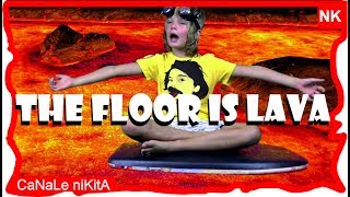 The floor is lava challenge ita IL PAVIMENTO È LAVA thefloorislavachallenge  Canale Nikita [upl. by Deina]