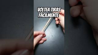 Cómo voltear tiras muy delgadas si no tienes un volteador de tiras tirantes costuraparainiciantes [upl. by Laenej]