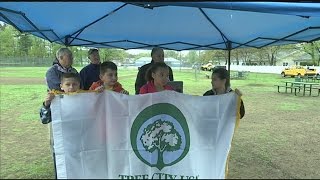 Tree planting celebration at Chicopee park [upl. by Uphemia]