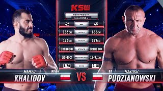 KSW Free Fight Mamed Khalidov vs Mariusz Pudzianowski [upl. by Enavi656]