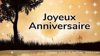 Joyeux Anniversaire  jolie carte pour une personne géniale [upl. by Solracsiul]