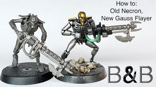 Old Necrons New Barrels Changing Gauss Flayer Barrels [upl. by Aivul629]