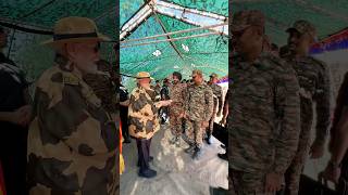 PM Modi distributes sweets among BSF Jawans in Kutch Gujarat on Diwali  shorts [upl. by Nosneb451]