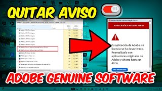 Cómo Eliminar el Aviso de Adobe Genuine Software de Forma Rápida y Efectiva  Guía Completa [upl. by Nylg]