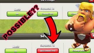 HOW TO DISCONNECT AN ACCOUNT FROM SUPERCELL ID ONCE IT IS CONNECTED  CLASH OF CLANS [upl. by Acinorahs]