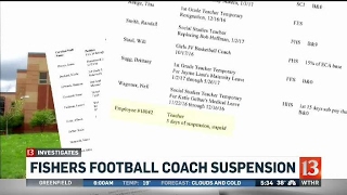 Fishers football coach suspension [upl. by Elleunamme]