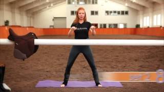 Prancercise its NOT The equibarre workout is a legit equestrian fitness workout [upl. by Araeit]