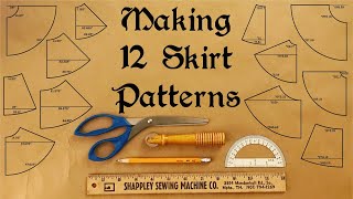 How to pattern ANY kind of flared skirt  How the math works  gathered aline circle skirts etc [upl. by Celtic530]