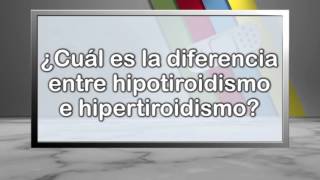 ¿Cuál es la diferencia entre hipotiroidismo e hipertiroidismo [upl. by Nathalia]