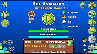 The Eschaton by Xender Game 377th Demon  Geometry Dash [upl. by Nospmoht]