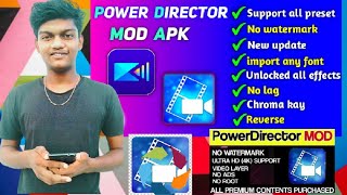 Power director mod apk download with premium features  Download power director mod apk [upl. by Calbert]